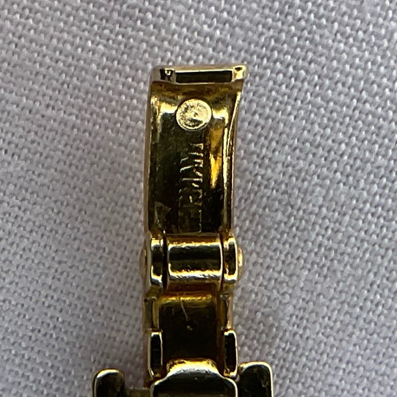 Vintage Germany Christian Dior Gold Rhinestone Bracelet 7" Made in Germany - Picture 2 of 9